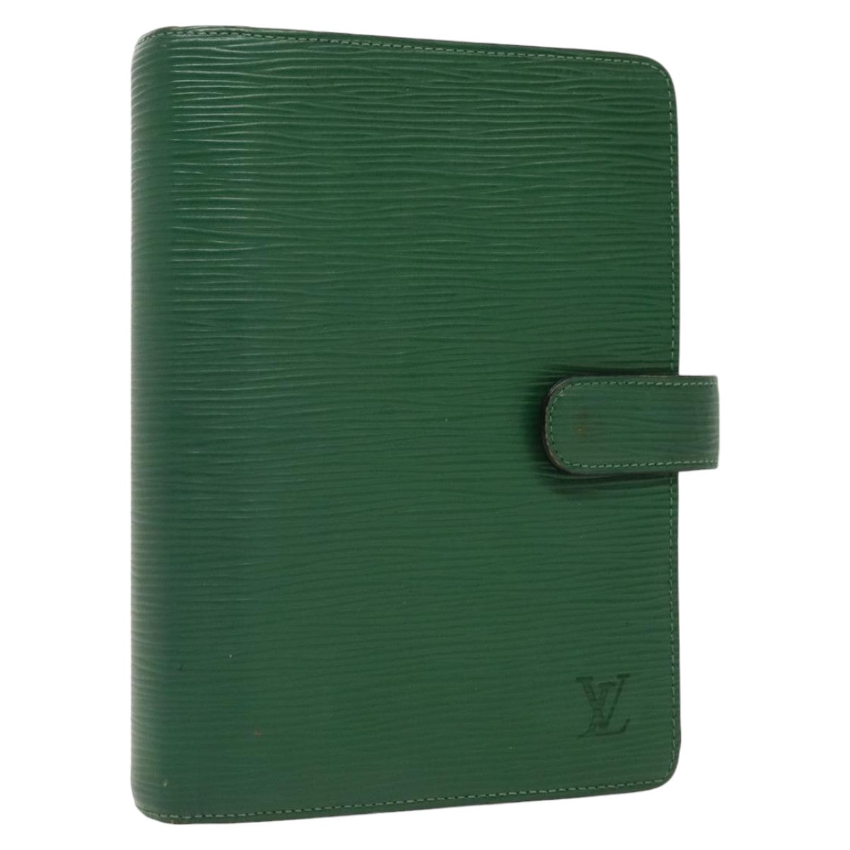 LOUIS VUITTON Epi Agenda MM Day Planner Cover Green R20044 LV Auth hk1836