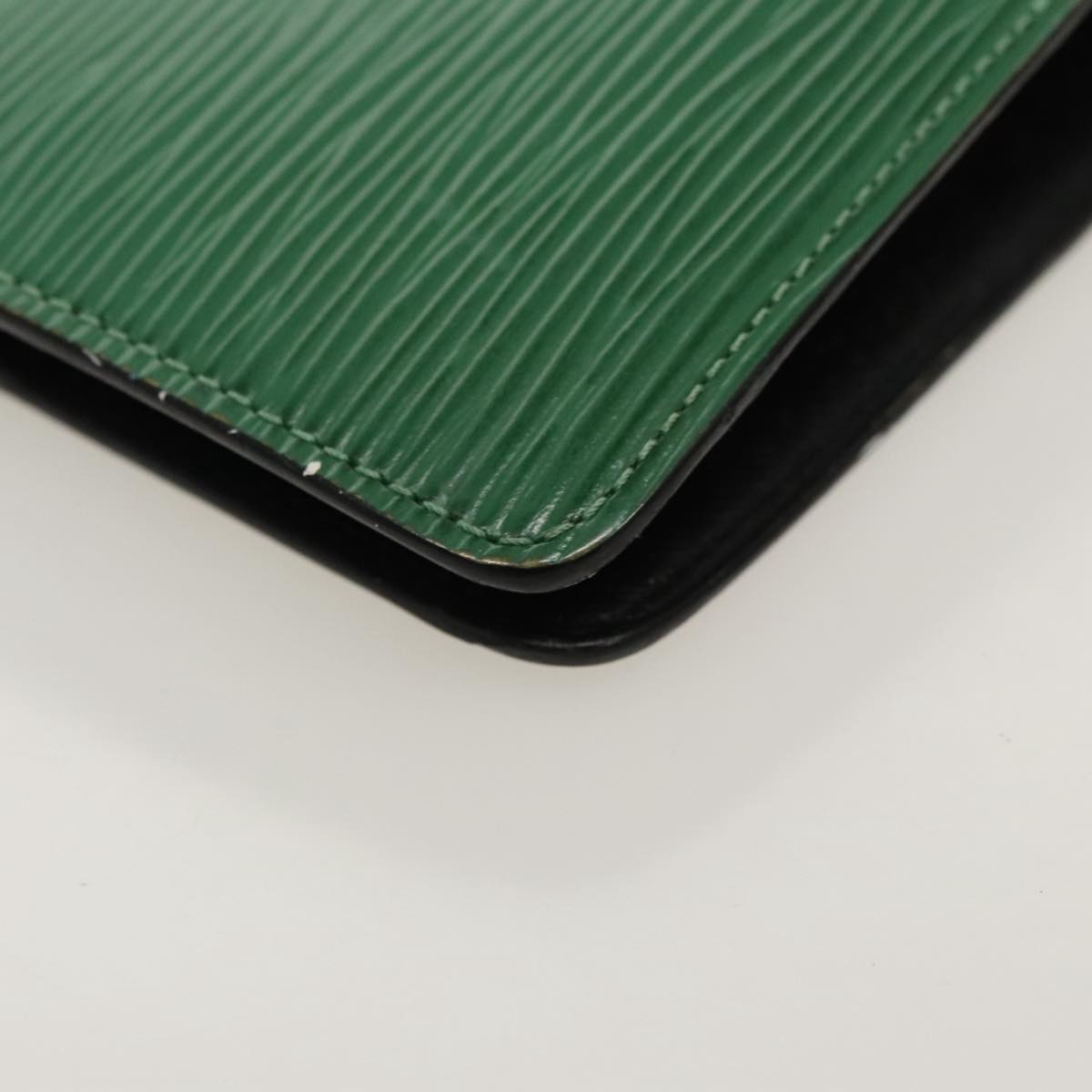 LOUIS VUITTON Epi Agenda MM Day Planner Cover Green R20044 LV Auth hk1836