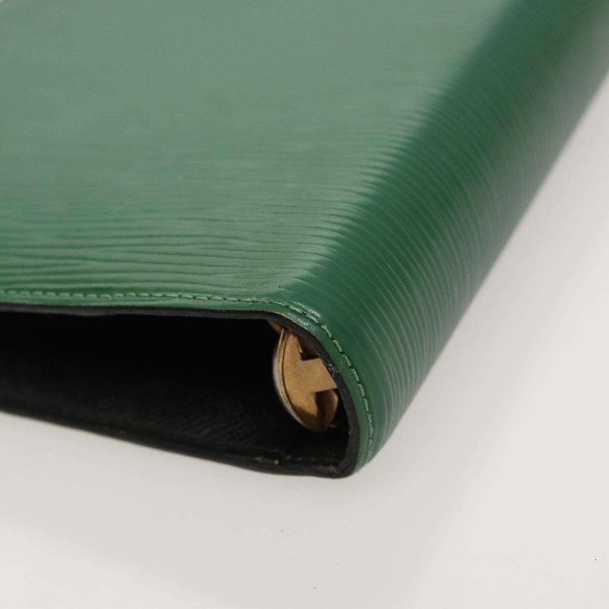 LOUIS VUITTON Epi Agenda MM Day Planner Cover Green R20044 LV Auth hk1836