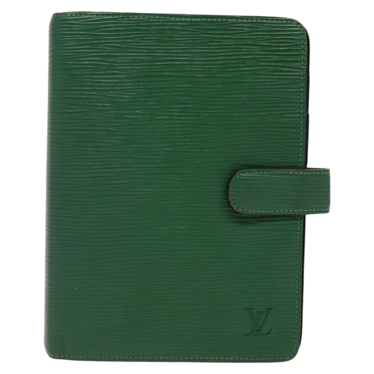 LOUIS VUITTON Epi Agenda MM Day Planner Cover Green R20044 LV Auth hk1836