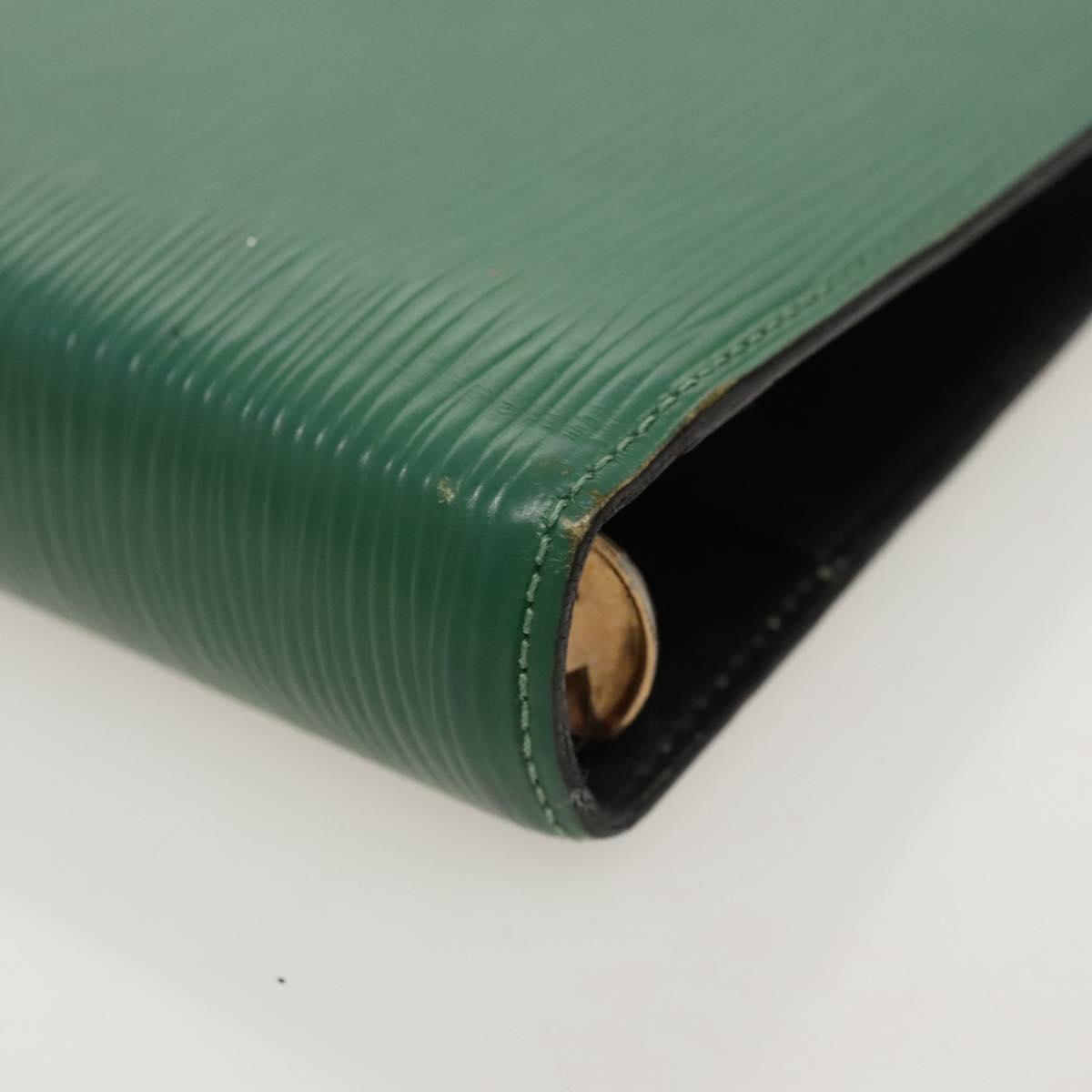 LOUIS VUITTON Epi Agenda MM Day Planner Cover Green R20044 LV Auth hk1836