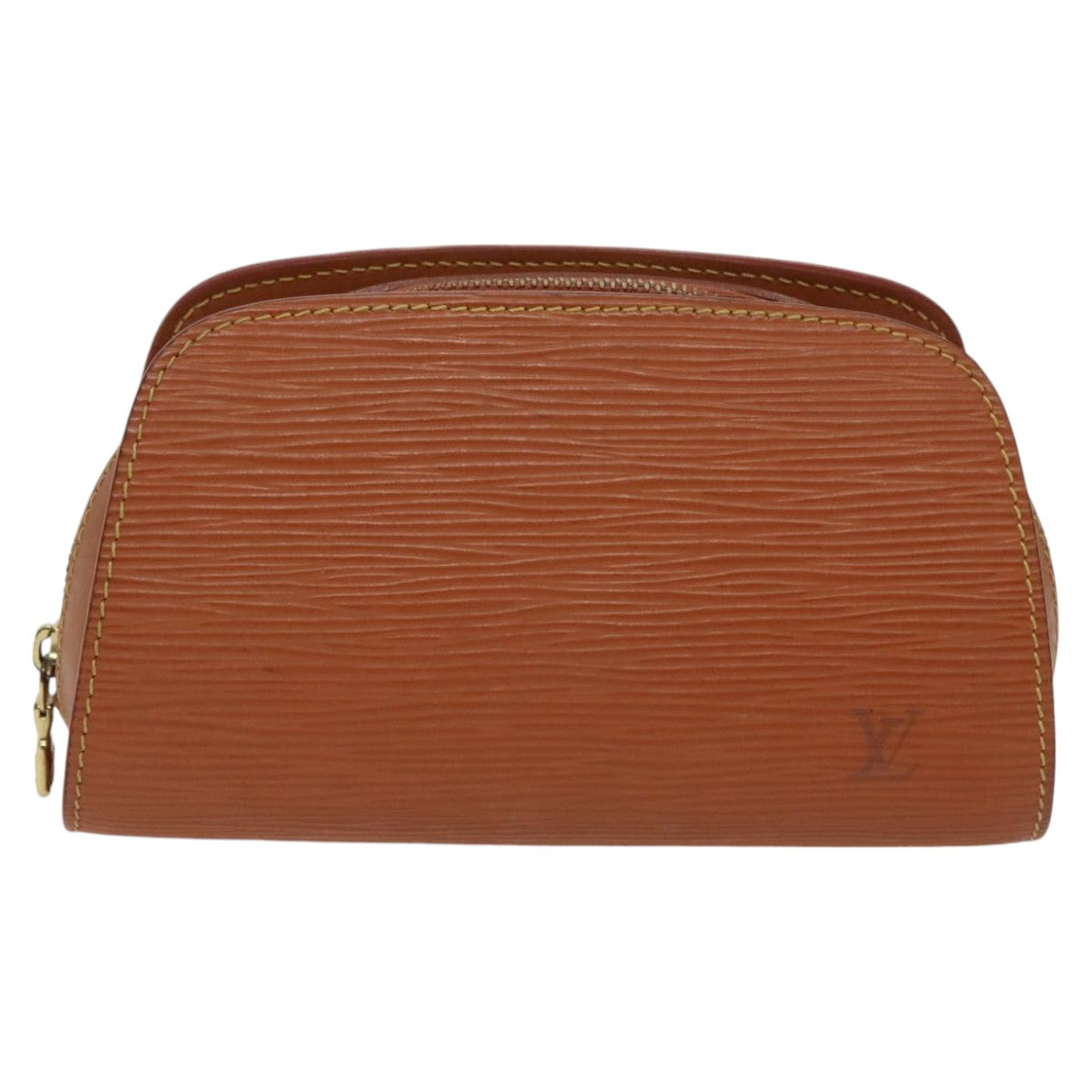 LOUIS VUITTON Epi Dauphine PM Pouch Brown M48443 LV Auth hk1839 - 0