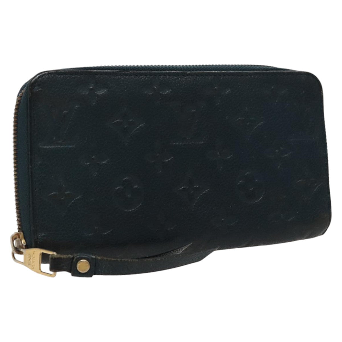 LOUIS VUITTON Empreinte Portefeuille Wallet Ron Wallet Navy M93435 Auth hk1849