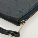 LOUIS VUITTON Empreinte Portefeuille Wallet Ron Wallet Navy M93435 Auth hk1849-16