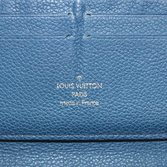 LOUIS VUITTON Empreinte Portefeuille Wallet Ron Wallet Navy M93435 Auth hk1849