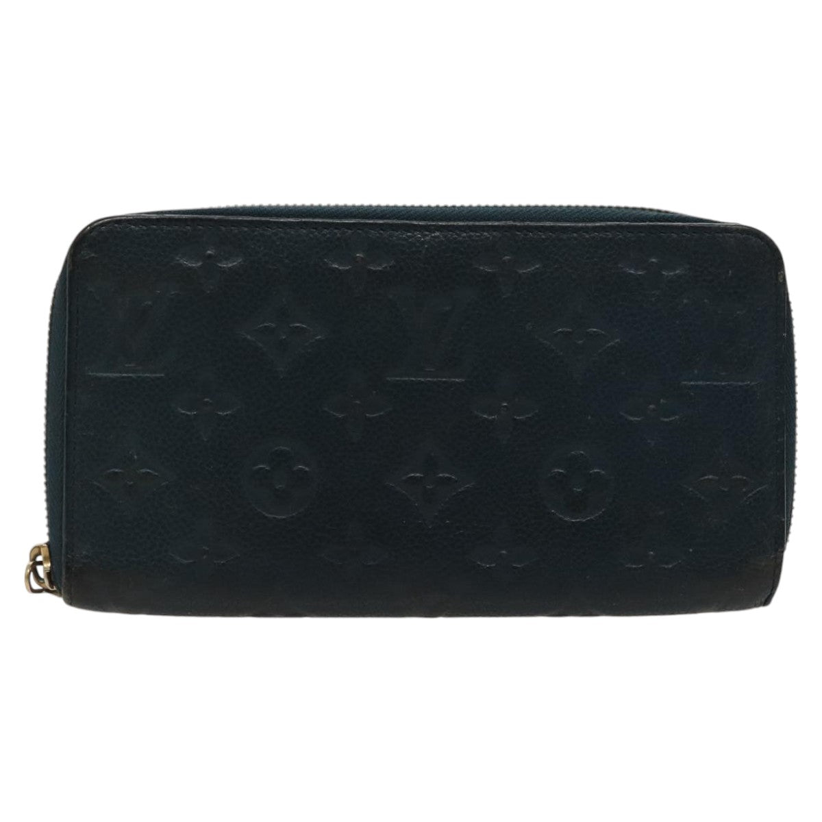 LOUIS VUITTON Empreinte Portefeuille Wallet Ron Wallet Navy M93435 Auth hk1849