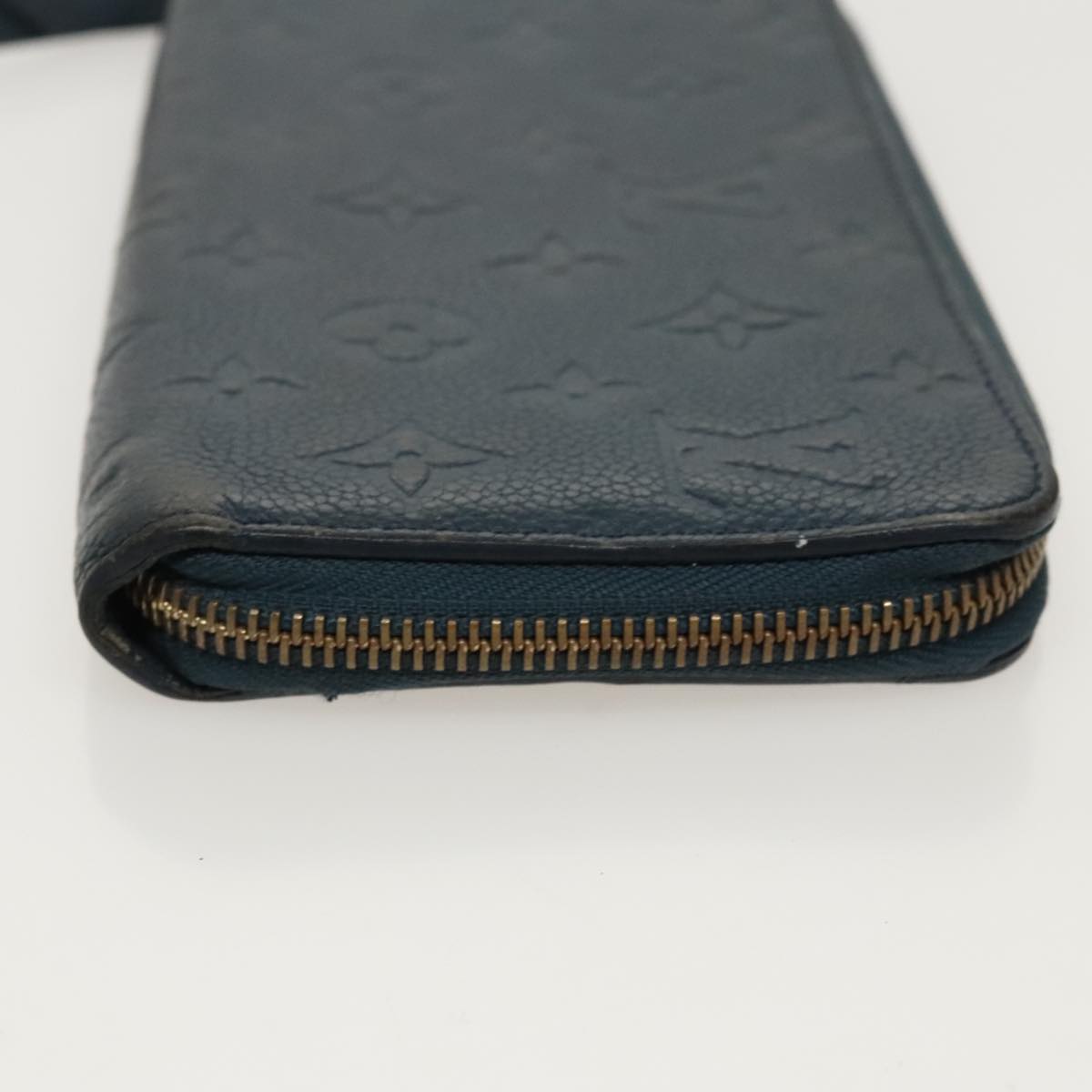 LOUIS VUITTON Empreinte Portefeuille Wallet Ron Wallet Navy M93435 Auth hk1849