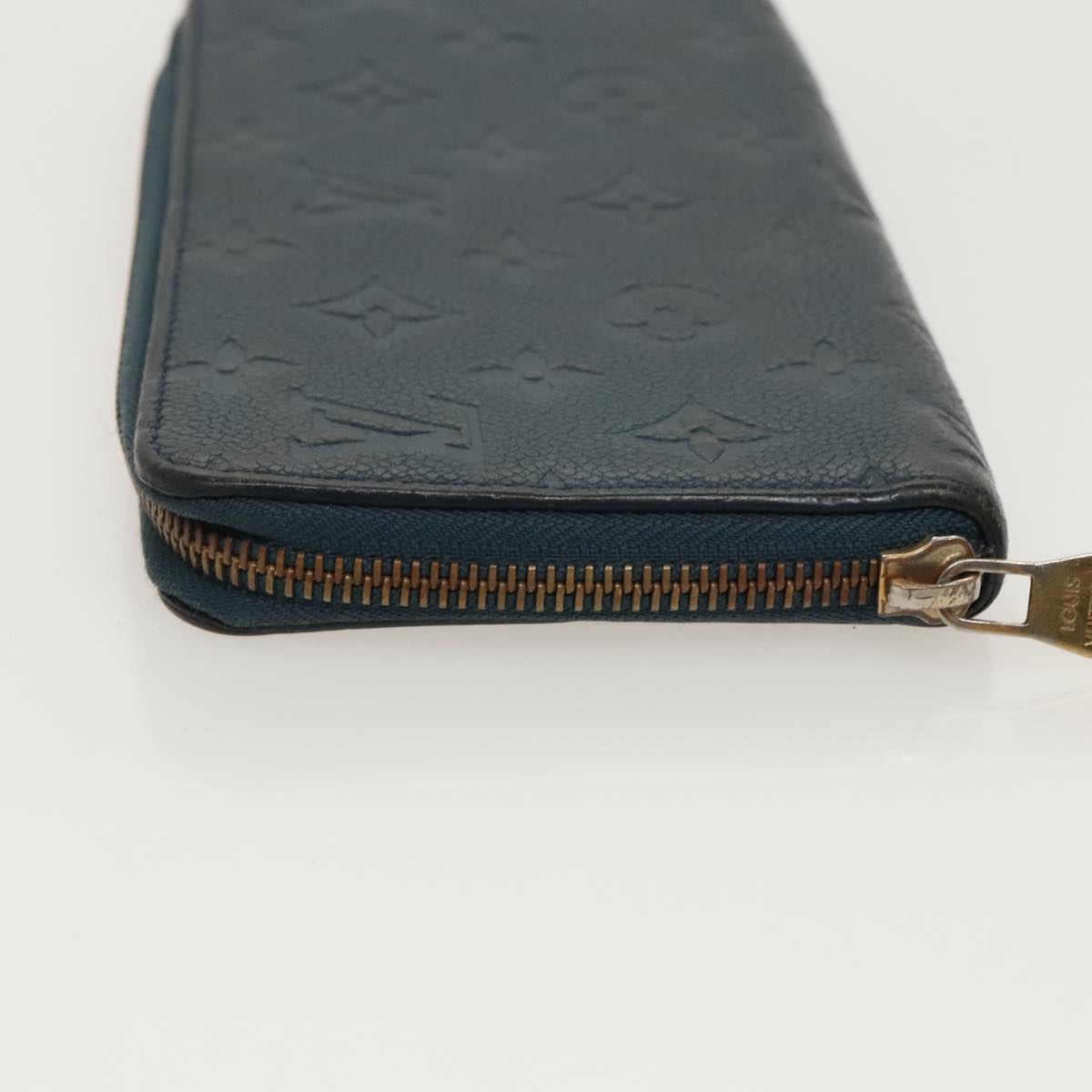 LOUIS VUITTON Empreinte Portefeuille Wallet Ron Wallet Navy M93435 Auth hk1849