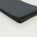 LOUIS VUITTON Empreinte Portefeuille Wallet Ron Wallet Navy M93435 Auth hk1849-14