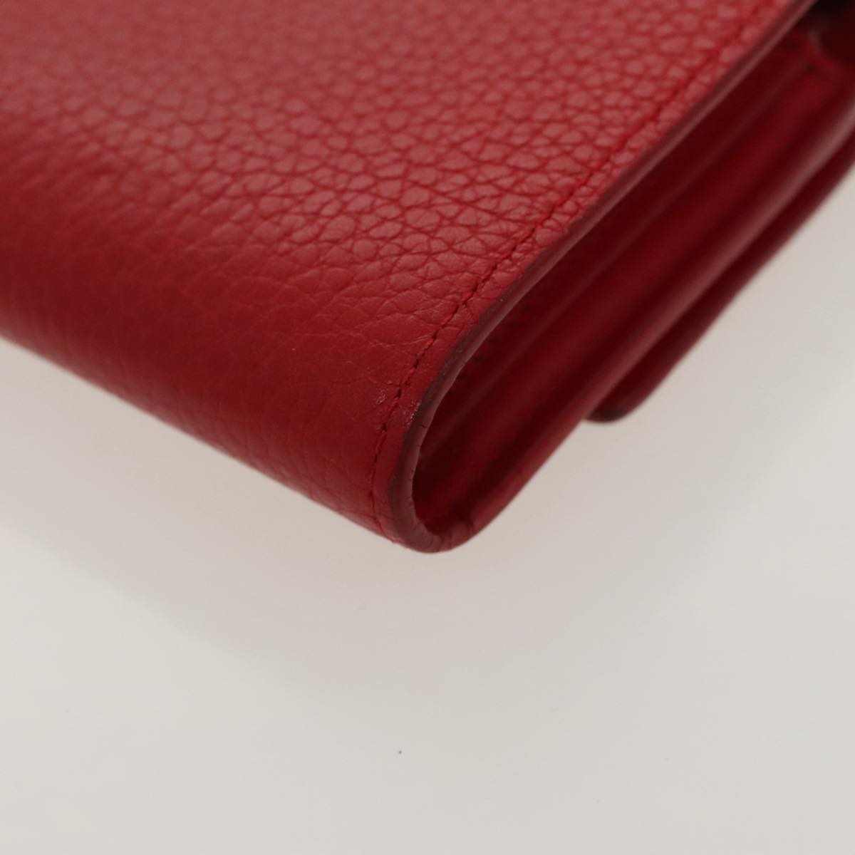 LOUIS VUITTON Portefeuille Capsine Wallet Leather Red M62301 LV Auth hk1850