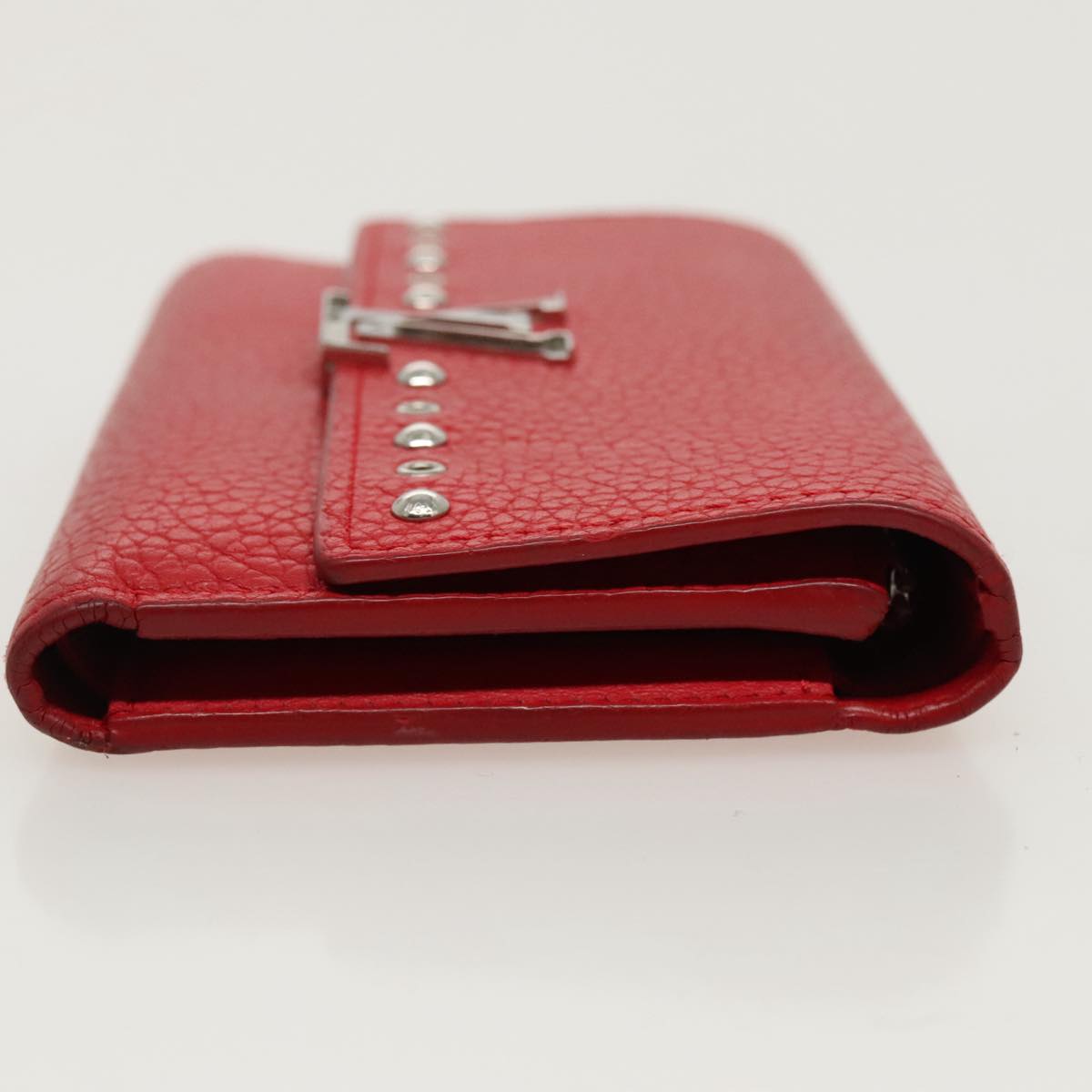 LOUIS VUITTON Portefeuille Capsine Wallet Leather Red M62301 LV Auth hk1850