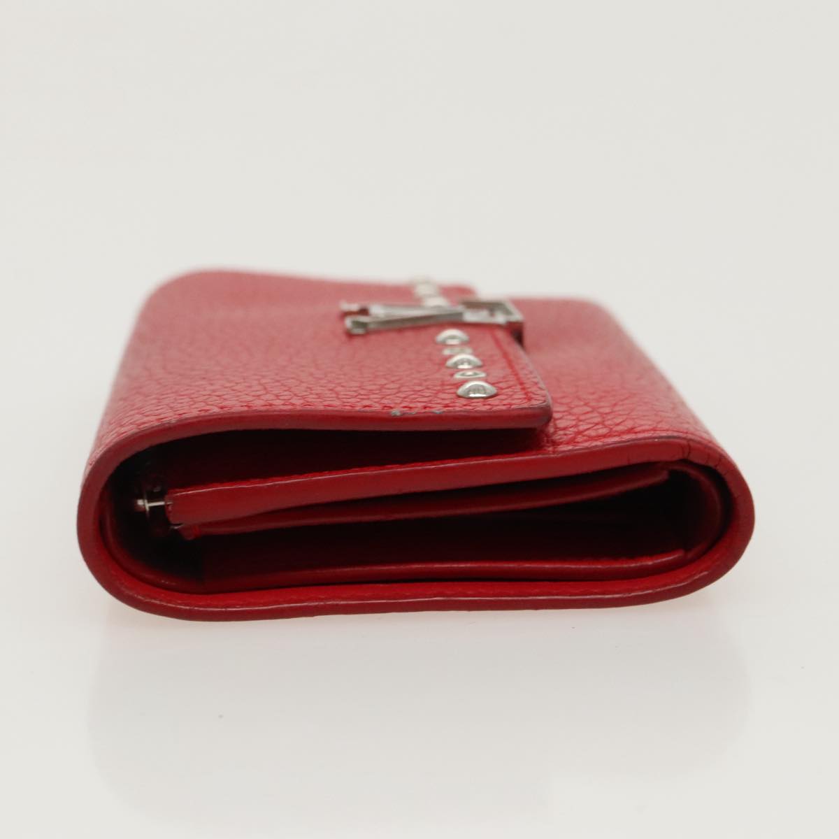 LOUIS VUITTON Portefeuille Capsine Wallet Leather Red M62301 LV Auth hk1850