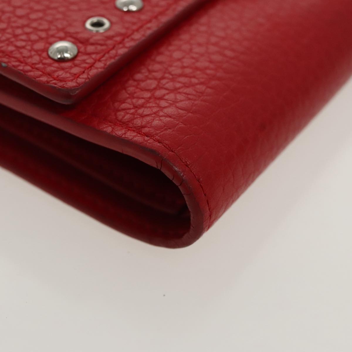 LOUIS VUITTON Portefeuille Capsine Wallet Leather Red M62301 LV Auth hk1850