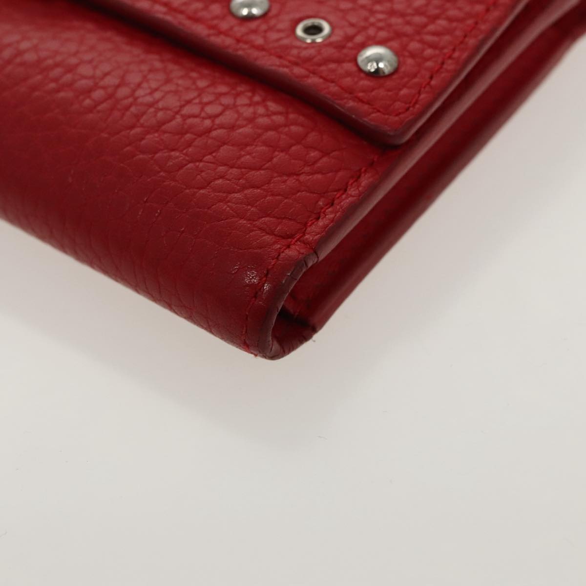 LOUIS VUITTON Portefeuille Capsine Wallet Leather Red M62301 LV Auth hk1850