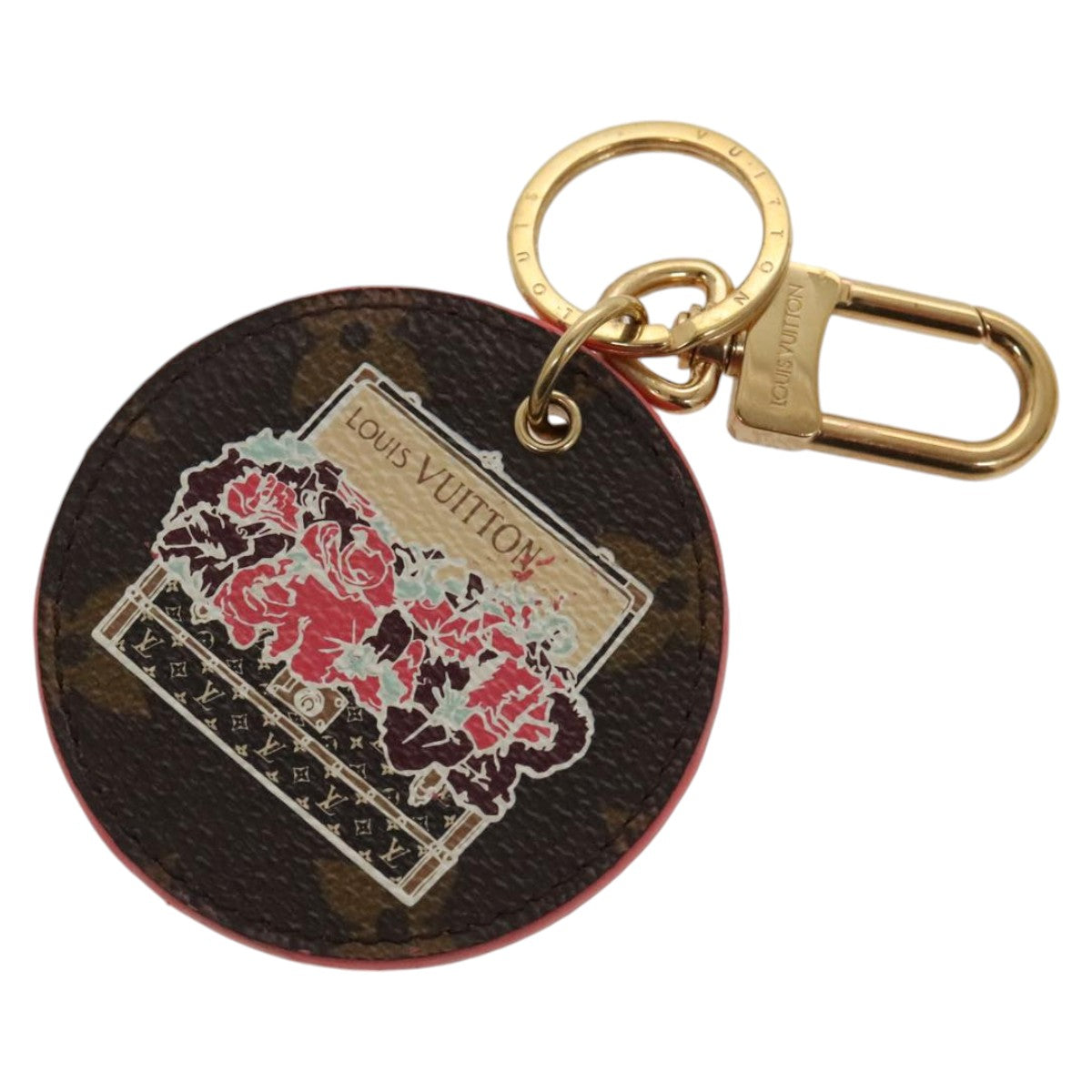 LOUIS VUITTON Monogram Porte Cles Illustrious Key Holder M61025 LV Auth hk1851