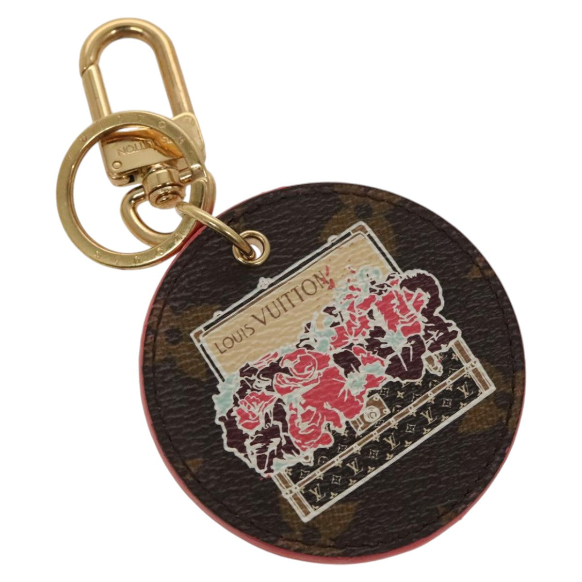 LOUIS VUITTON Monogram Porte Cles Illustrious Key Holder M61025 LV Auth hk1851