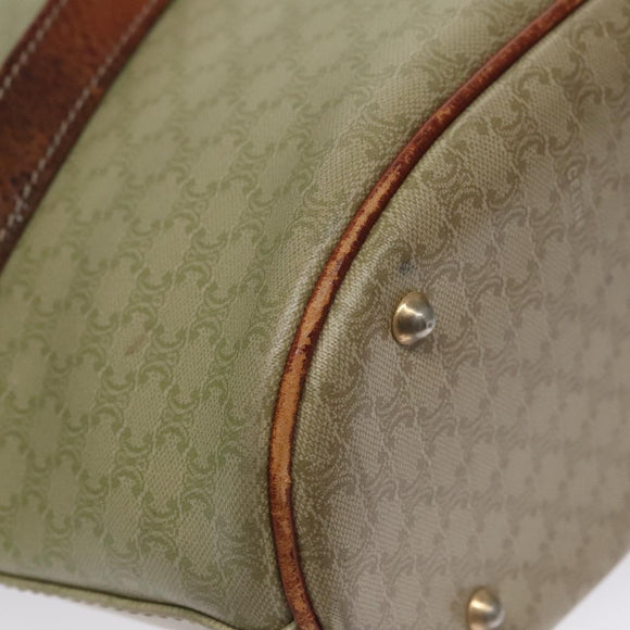 CELINE Macadam Canvas Tote Bag Beige Auth hk1872