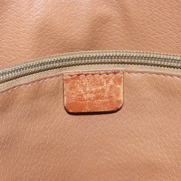 CELINE Macadam Canvas Tote Bag Beige Auth hk1872