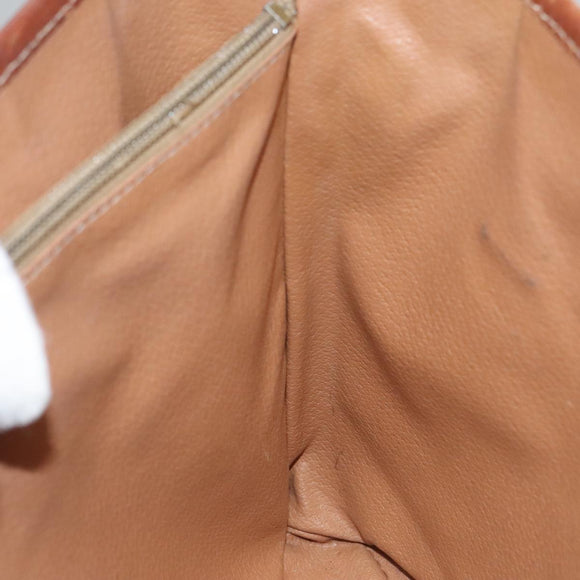 CELINE Macadam Canvas Tote Bag Beige Auth hk1872