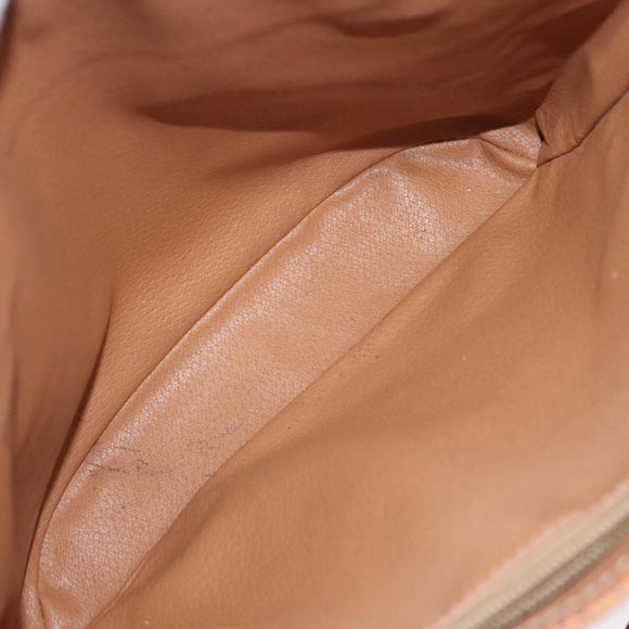 CELINE Macadam Canvas Tote Bag Beige Auth hk1872