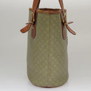 CELINE Macadam Canvas Tote Bag Beige Auth hk1872-3