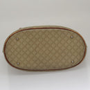 CELINE Macadam Canvas Tote Bag Beige Auth hk1872-5