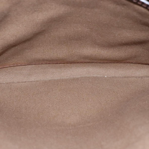 LOUIS VUITTON Utah Shawnee MM Shoulder Bag Leather Brown M93453 LV Auth hk1878