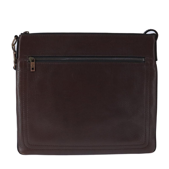 LOUIS VUITTON Utah Shawnee MM Shoulder Bag Leather Brown M93453 LV Auth hk1878