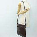 LOUIS VUITTON Utah Shawnee MM Shoulder Bag Leather Brown M93453 LV Auth hk1878-22