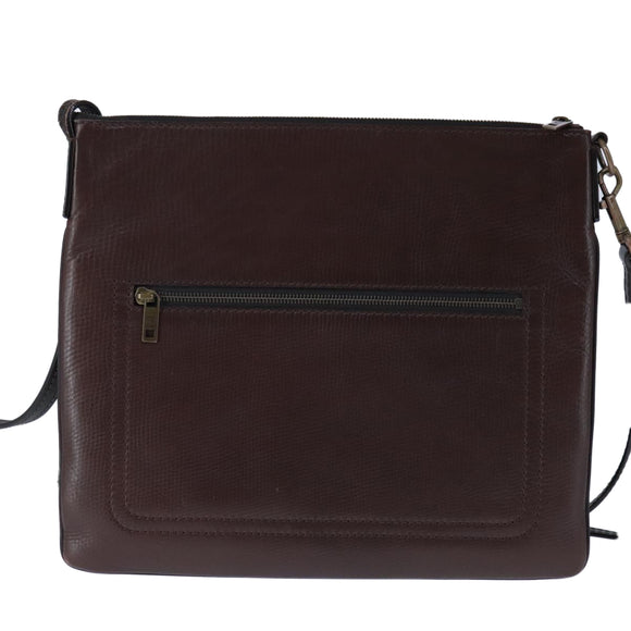 LOUIS VUITTON Utah Shawnee MM Shoulder Bag Leather Brown M93453 LV Auth hk1878