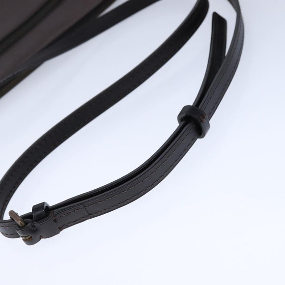 LOUIS VUITTON Utah Shawnee MM Shoulder Bag Leather Brown M93453 LV Auth hk1878