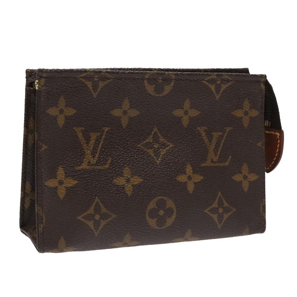 LOUIS VUITTON Monogram Poche Toilette 15 Pouch M47546 LV Auth hk1891