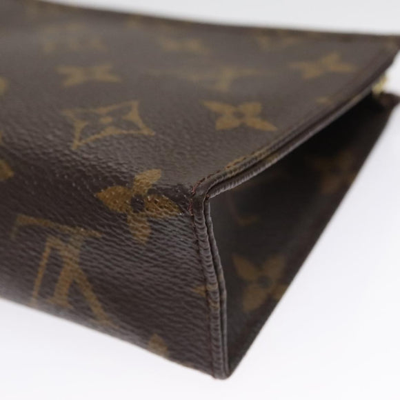 LOUIS VUITTON Monogram Poche Toilette 15 Pouch M47546 LV Auth hk1891