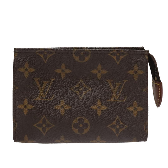 LOUIS VUITTON Monogram Poche Toilette 15 Pouch M47546 LV Auth hk1891