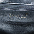 CHANEL Matelasse Chain Hand Bag Patent leather Black Gold CC Auth hk1896-16