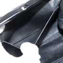 CHANEL Matelasse Chain Hand Bag Patent leather Black Gold CC Auth hk1896-22