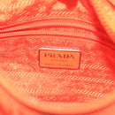 PRADA Shoulder Bag Nylon Orange Silver Auth hk1901V-19