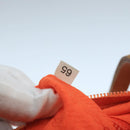 PRADA Shoulder Bag Nylon Orange Silver Auth hk1901V-12