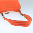 PRADA Shoulder Bag Nylon Orange Silver Auth hk1901V-7