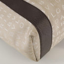 BVLGARI Logo Mania Tote Bag Canvas Beige Auth hk1924-16