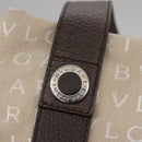BVLGARI Logo Mania Tote Bag Canvas Beige Auth hk1924-10