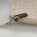 BVLGARI Logo Mania Tote Bag Canvas Beige Auth hk1924-25