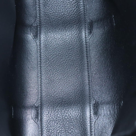 BALENCIAGA Everyday Tote XS Bag Leather 2way Black Silver 489813 Auth hk1951V