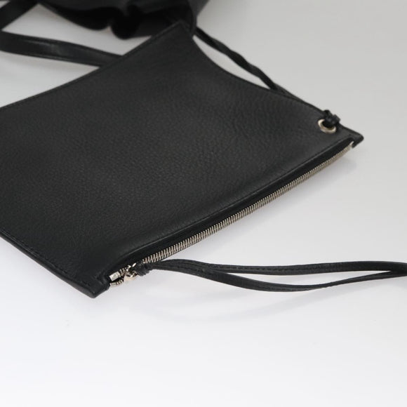 BALENCIAGA Everyday Tote XS Bag Leather 2way Black Silver 489813 Auth hk1951V