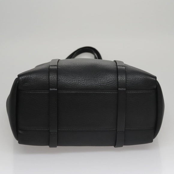 BALENCIAGA Everyday Tote XS Bag Leather 2way Black Silver 489813 Auth hk1951V