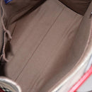 BURBERRY Blue Label Nova Check Tote Bag Canvas Red Beige Auth hk1956-17