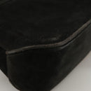 Salvatore Ferragamo Shoulder Bag Suede Black Auth hk1963-15