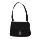 Salvatore Ferragamo Shoulder Bag Suede Black Auth hk1963-13