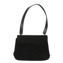 Salvatore Ferragamo Shoulder Bag Suede Black Auth hk1963-2