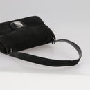 Salvatore Ferragamo Shoulder Bag Suede Black Auth hk1963-7